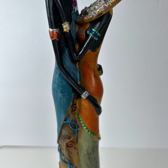 Vintage 13” St Thomas Man Woman Standing In Love Statue Figurine Primitive Decor - Picture 3 of 16